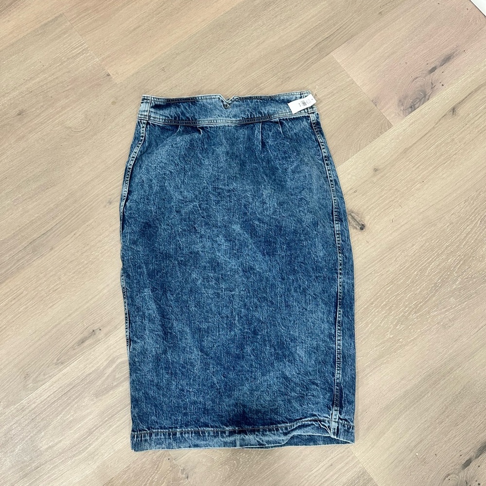 NWT GAP Acid Wash Midi Skirt